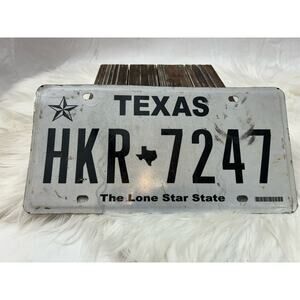 Expired TEXAS License Plate Decor Man Cave Garage